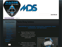 Tablet Screenshot of marinedivingsolutions.com